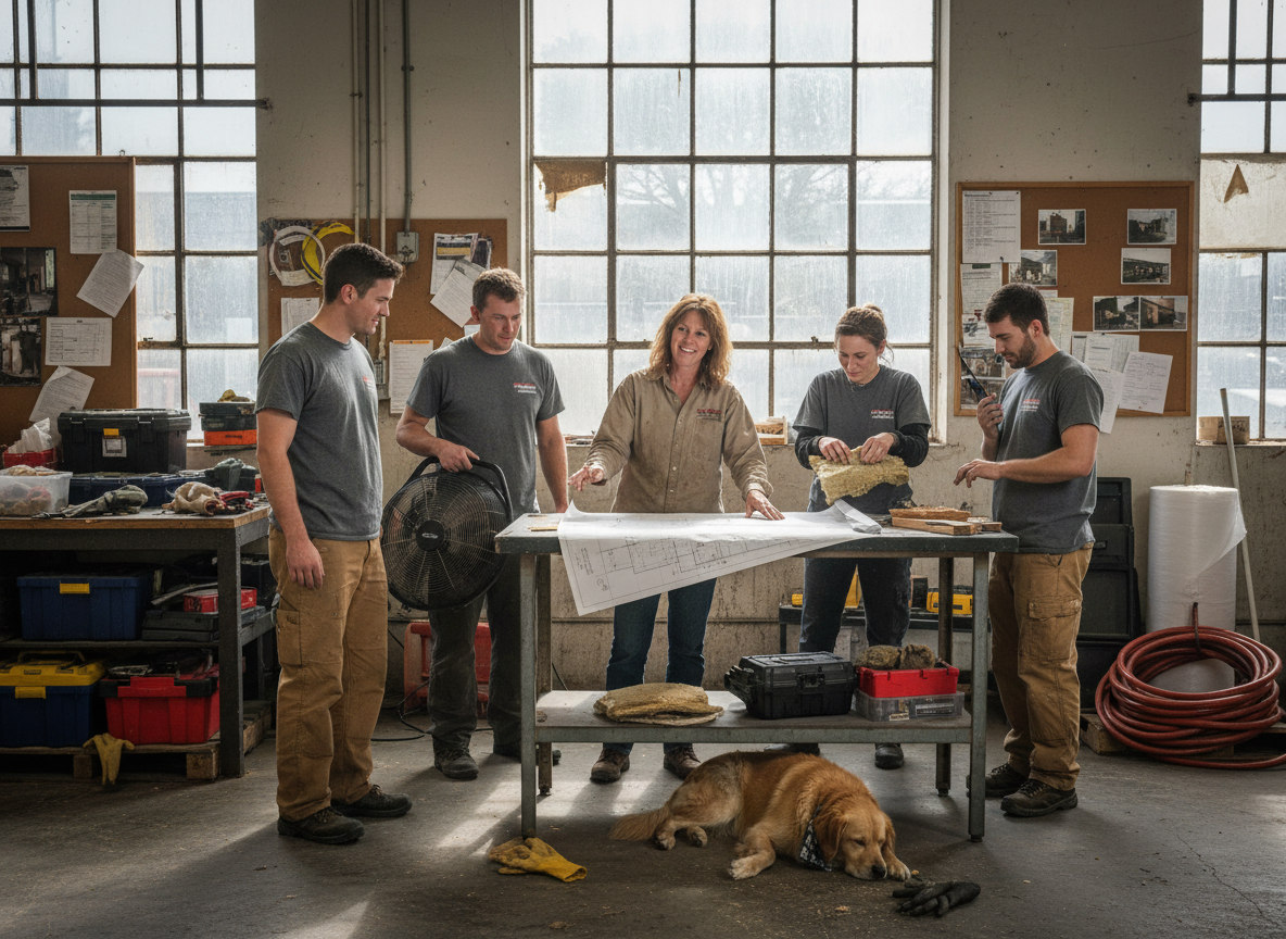 The EmberAnchor team at work in Saugus