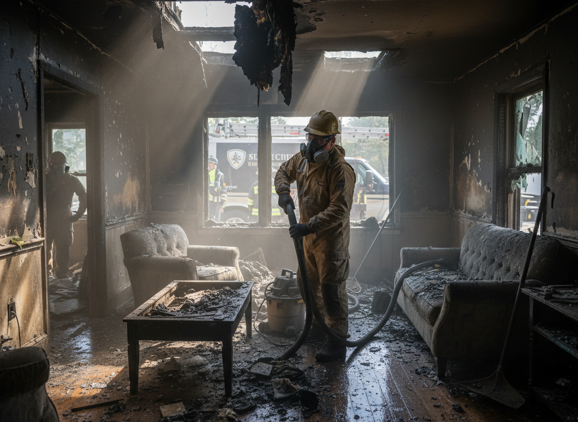 Emergency fire damage restoration in Saugus