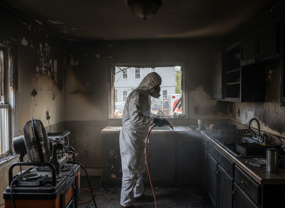 Fire damage restoration near me in Saugus