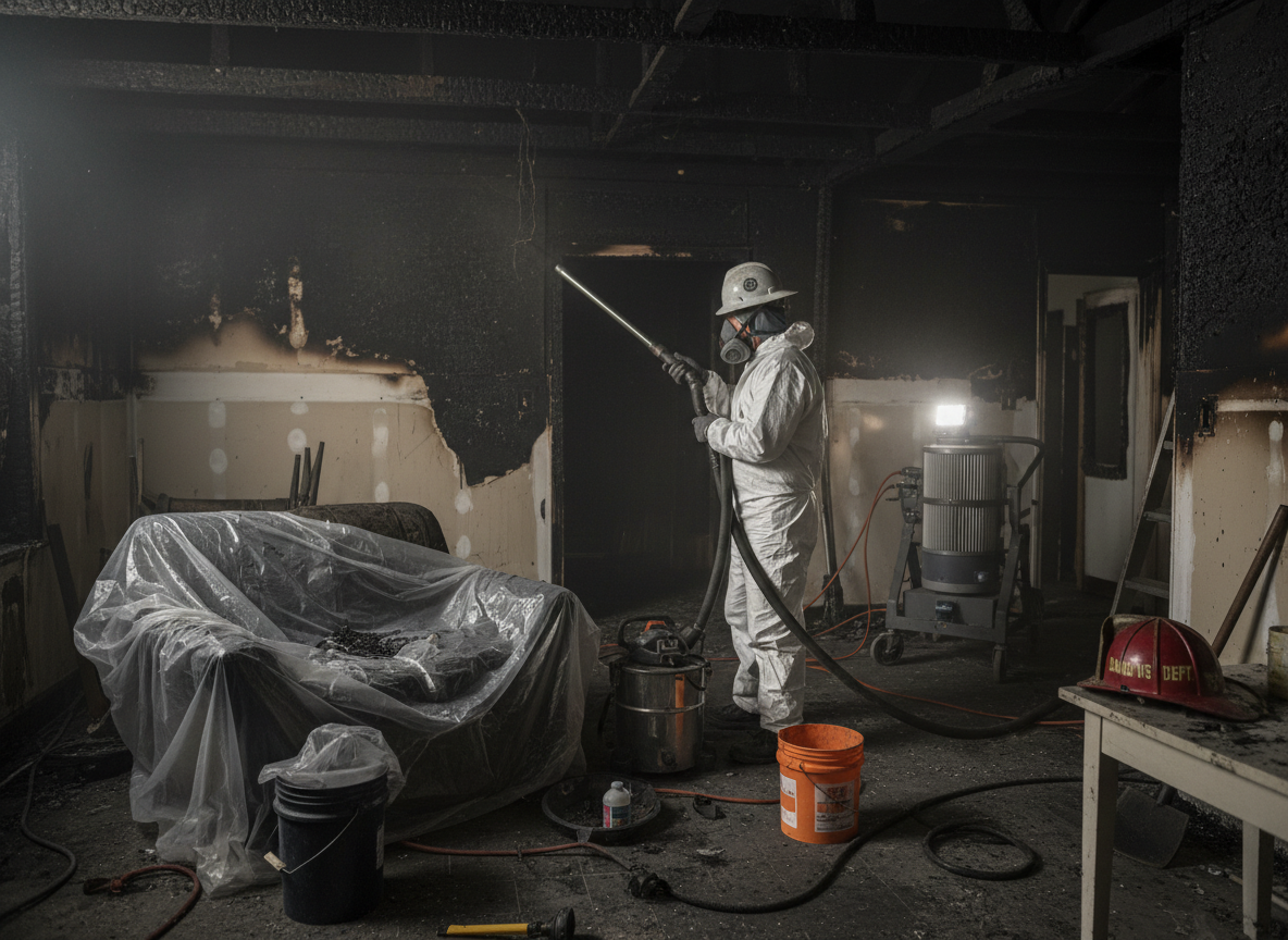 Smoke damage restoration in Saugus