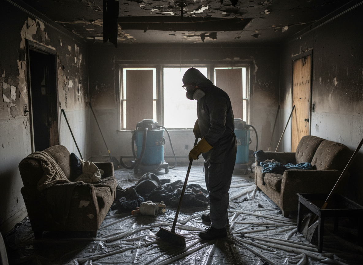 tenant fire damage cleanup in Saugus